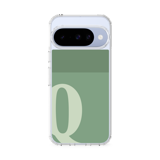 スリムプロテクションケース［ オリジナル - initial two tone - Q green ］