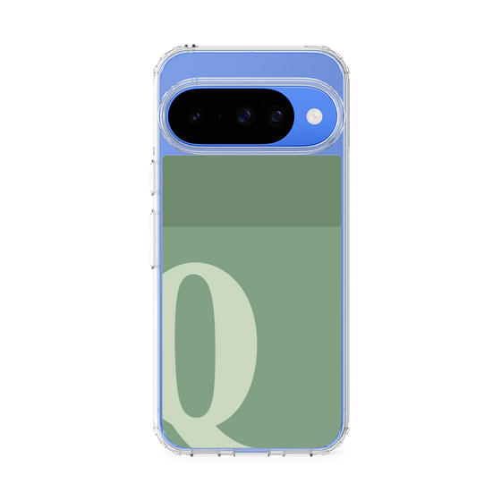 スリムプロテクションケース［ オリジナル - initial two tone - Q green ］