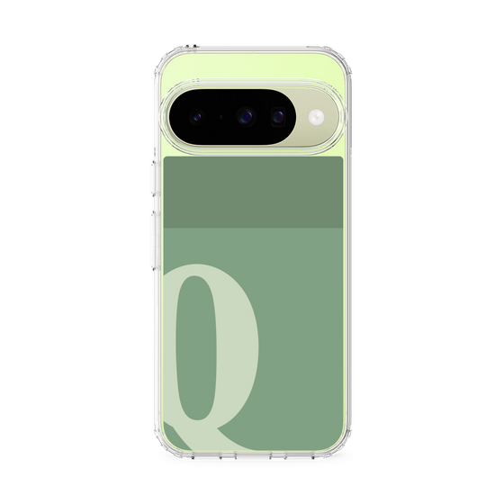 スリムプロテクションケース［ オリジナル - initial two tone - Q green ］