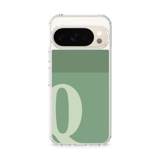 スリムプロテクションケース［ オリジナル - initial two tone - Q green ］