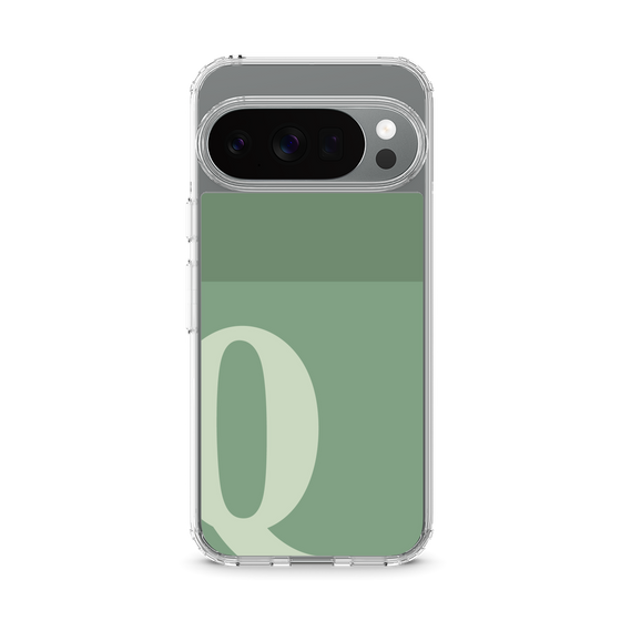 スリムプロテクションケース［ オリジナル - initial two tone - Q green ］