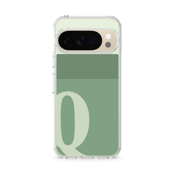 スリムプロテクションケース［ オリジナル - initial two tone - Q green ］