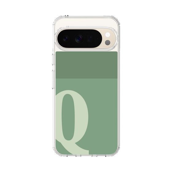 スリムプロテクションケース［ オリジナル - initial two tone - Q green ］