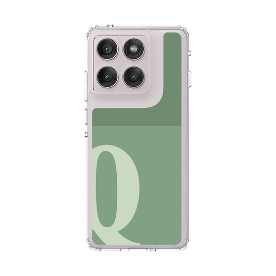 スリムプロテクションケース［ オリジナル - initial two tone - Q green ］