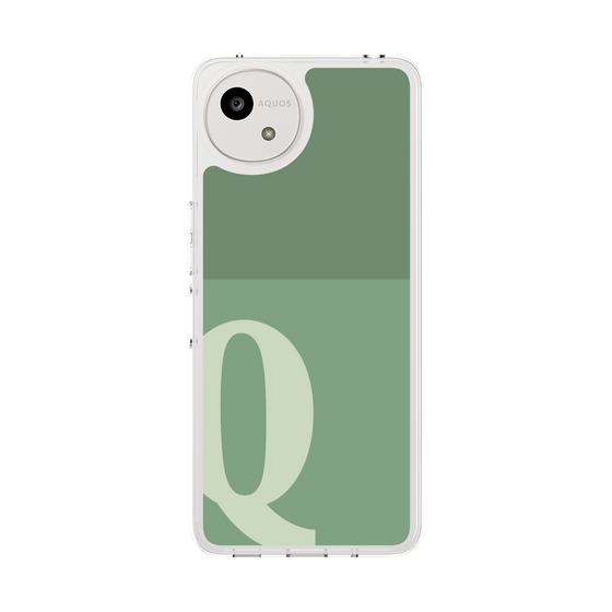 スリムプロテクションケース［ オリジナル - initial two tone - Q green ］