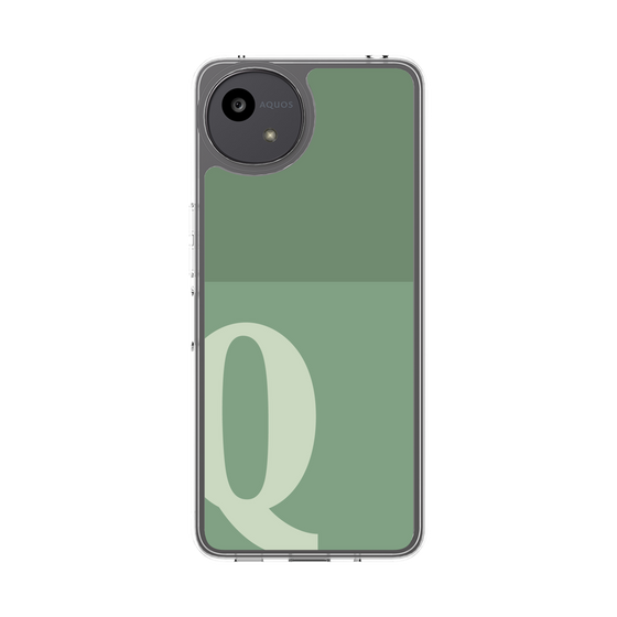 スリムプロテクションケース［ オリジナル - initial two tone - Q green ］