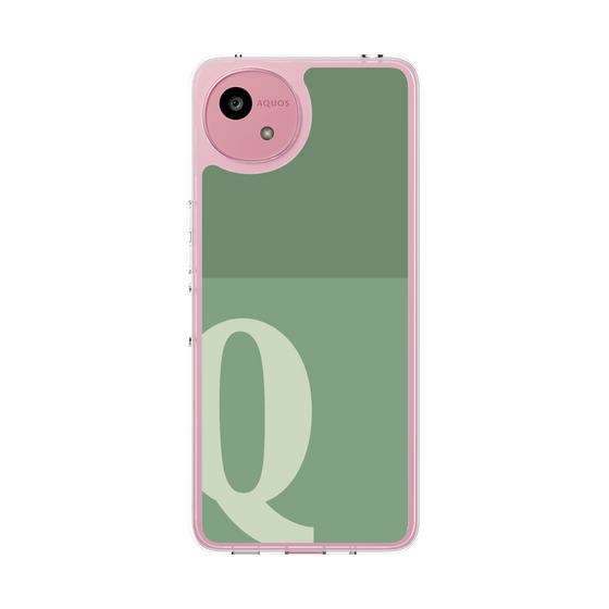 スリムプロテクションケース［ オリジナル - initial two tone - Q green ］