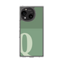 スリムプロテクションケース［ オリジナル - initial two tone - Q green ］