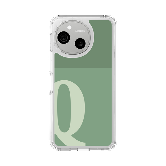 スリムプロテクションケース［ オリジナル - initial two tone - Q green ］