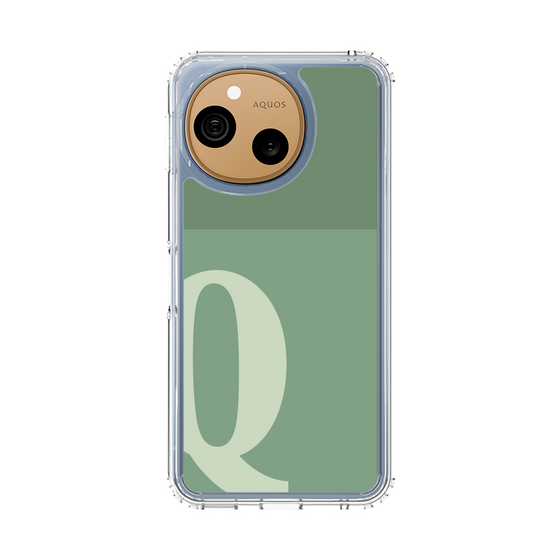 スリムプロテクションケース［ オリジナル - initial two tone - Q green ］
