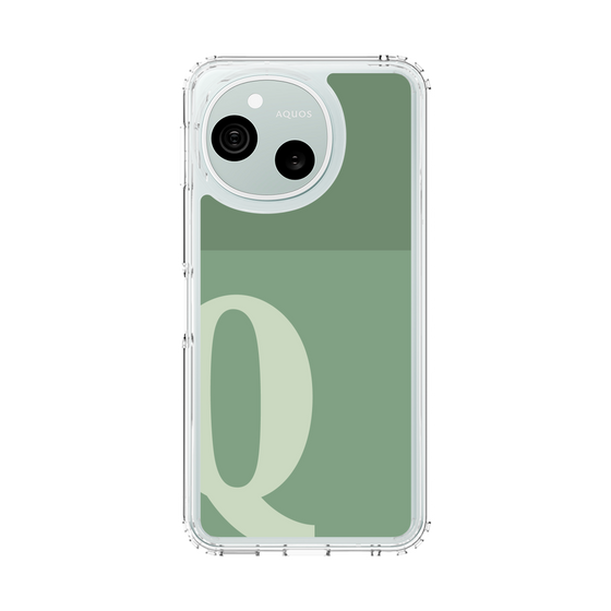 スリムプロテクションケース［ オリジナル - initial two tone - Q green ］