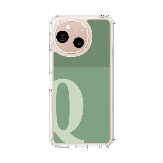 スリムプロテクションケース［ オリジナル - initial two tone - Q green ］