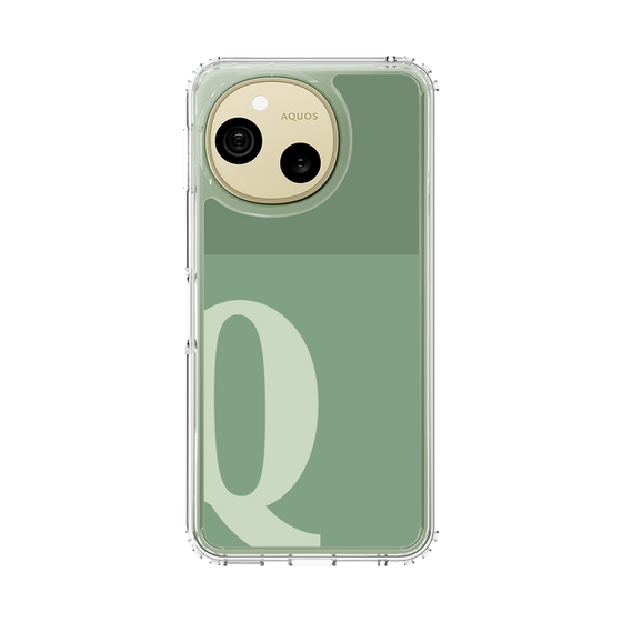 スリムプロテクションケース［ オリジナル - initial two tone - Q green ］