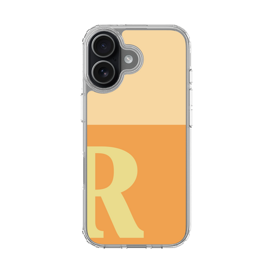 スリムプロテクションケース［ オリジナル - initial two tone - R orange ］