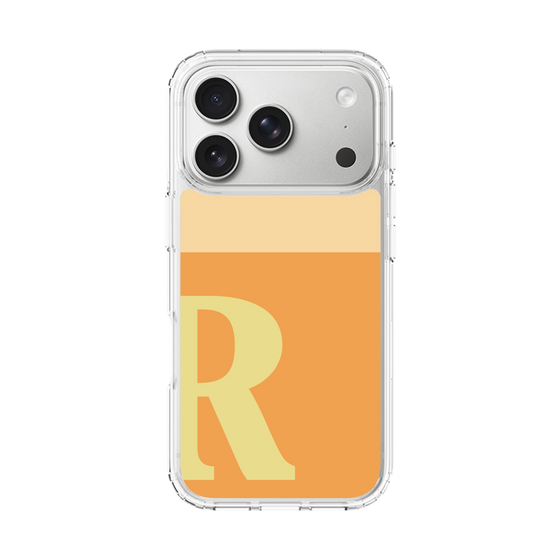 スリムプロテクションケース［ オリジナル - initial two tone - R orange ］
