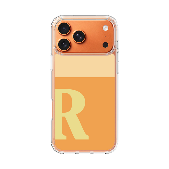 スリムプロテクションケース［ オリジナル - initial two tone - R orange ］