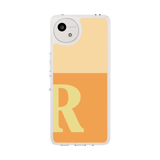 スリムプロテクションケース［ オリジナル - initial two tone - R orange ］