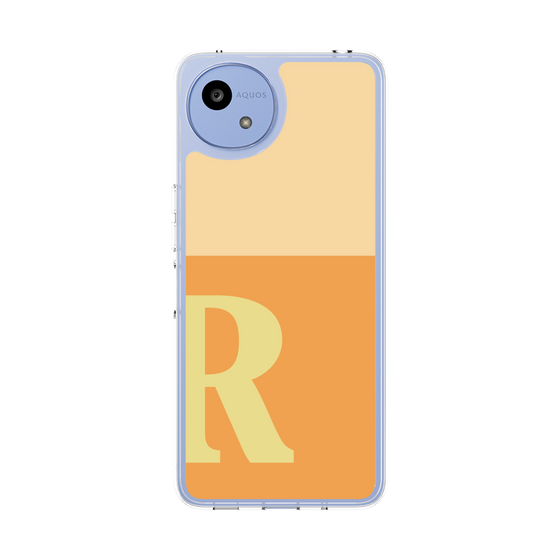 スリムプロテクションケース［ オリジナル - initial two tone - R orange ］