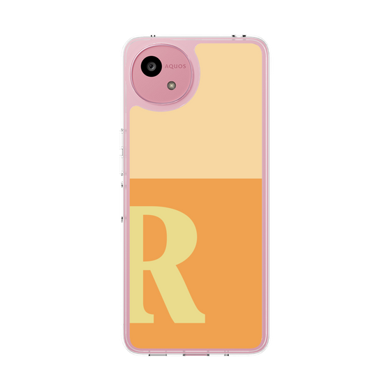 スリムプロテクションケース［ オリジナル - initial two tone - R orange ］