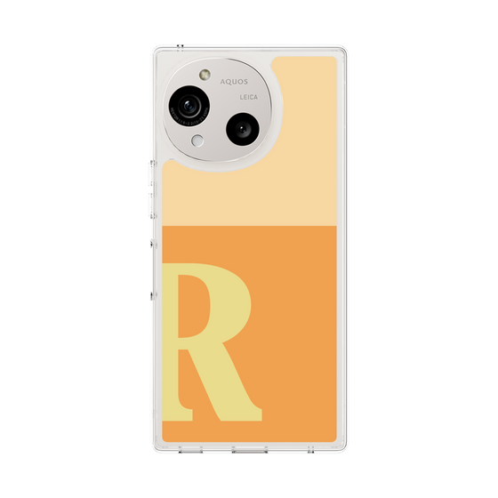 スリムプロテクションケース［ オリジナル - initial two tone - R orange ］