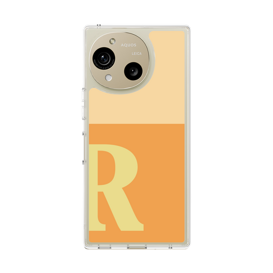 スリムプロテクションケース［ オリジナル - initial two tone - R orange ］