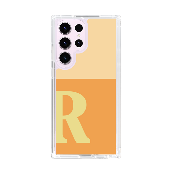 スリムプロテクションケース［ オリジナル - initial two tone - R orange ］