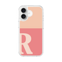 スリムプロテクションケース［ オリジナル - initial two tone - R pink ］