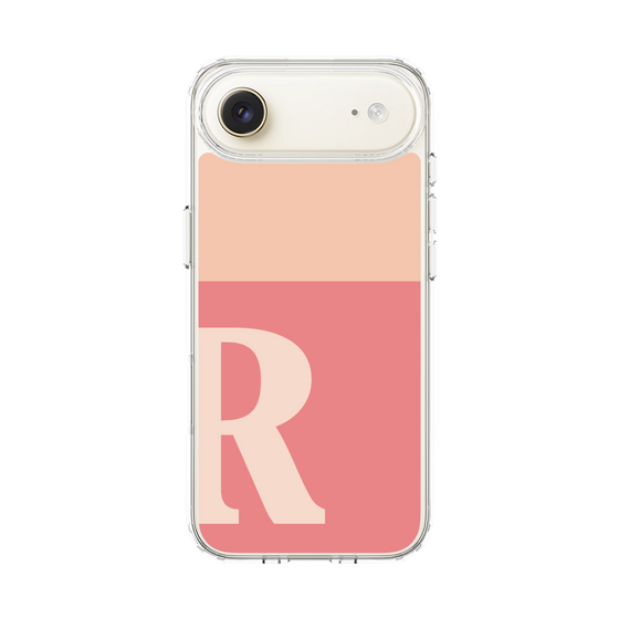 スリムプロテクションケース［ オリジナル - initial two tone - R pink ］
