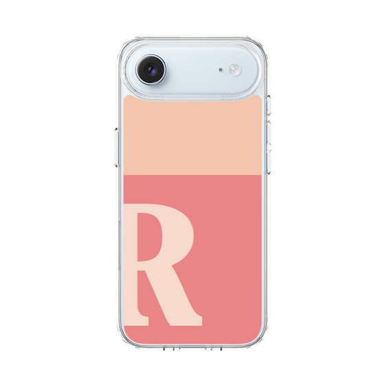 スリムプロテクションケース［ オリジナル - initial two tone - R pink ］
