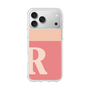 スリムプロテクションケース［ オリジナル - initial two tone - R pink ］