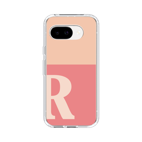 スリムプロテクションケース［ オリジナル - initial two tone - R pink ］