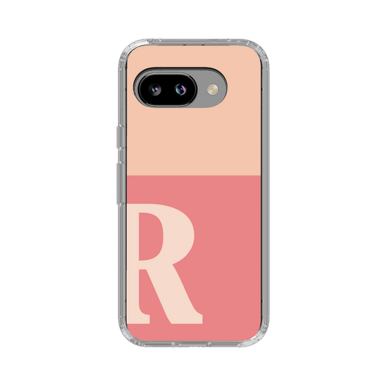 スリムプロテクションケース［ オリジナル - initial two tone - R pink ］