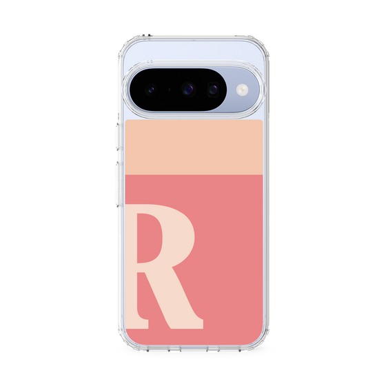 スリムプロテクションケース［ オリジナル - initial two tone - R pink ］