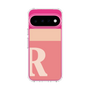 スリムプロテクションケース［ オリジナル - initial two tone - R pink ］