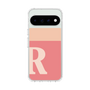 スリムプロテクションケース［ オリジナル - initial two tone - R pink ］