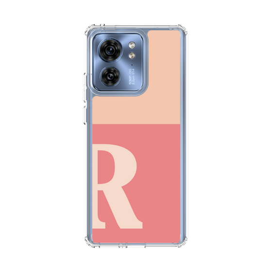 スリムプロテクションケース［ オリジナル - initial two tone - R pink ］