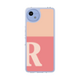 スリムプロテクションケース［ オリジナル - initial two tone - R pink ］