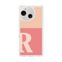 スリムプロテクションケース［ オリジナル - initial two tone - R pink ］