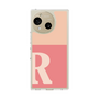 スリムプロテクションケース［ オリジナル - initial two tone - R pink ］