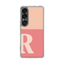 スリムプロテクションケース［ オリジナル - initial two tone - R pink ］