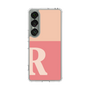 スリムプロテクションケース［ オリジナル - initial two tone - R pink ］