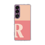 スリムプロテクションケース［ オリジナル - initial two tone - R pink ］