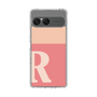 スリムプロテクションケース［ オリジナル - initial two tone - R pink ］