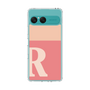 スリムプロテクションケース［ オリジナル - initial two tone - R pink ］