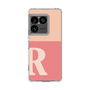 スリムプロテクションケース［ オリジナル - initial two tone - R pink ］