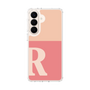 スリムプロテクションケース［ オリジナル - initial two tone - R pink ］