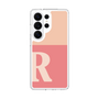 スリムプロテクションケース［ オリジナル - initial two tone - R pink ］