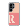 スリムプロテクションケース［ オリジナル - initial two tone - R pink ］