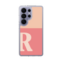 スリムプロテクションケース［ オリジナル - initial two tone - R pink ］