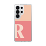 スリムプロテクションケース［ オリジナル - initial two tone - R pink ］